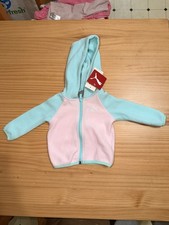 Puma Kids Fleece Hoodie in Light Pink and Mint