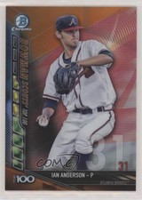 2017 Bowman Chrome Scouts Top 100 Orange Refractor 18/25 Ian Anderson 04eb