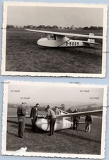 2x Segelflugzeug Segelflieger - Foto 10x7cm