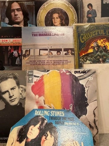 Lot-10 Rock  Vinyl record albums.  Beatles, Grateful Dead, Stones, Raitt