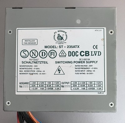 2x PC  Schaltnetzteil, 235ATX und FSP200 
