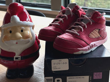 Air Jordan 5 Retro TD "Valentine's Day" size 9c Baby Toddler Girls