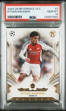 2024-25 Topps Reverence Ethan Nwaneri RC PSA 10 Gem Mint Arsenal #3 7889