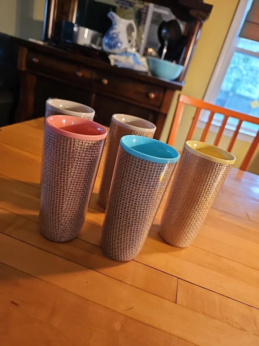 ☕ Tazas Apilables Jjjjound Edición Estándar – Melamina Multicolor 7.5 Oz, Set De 4 (estilo Espresso)