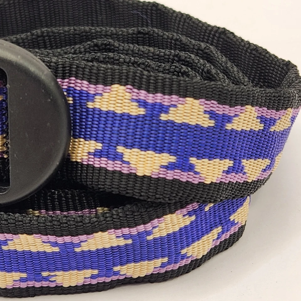 Пояс Bison Designs нейлоновая лента размер США большой фиолетовый черный геометрический регулируемый - Изображение 3 из 4