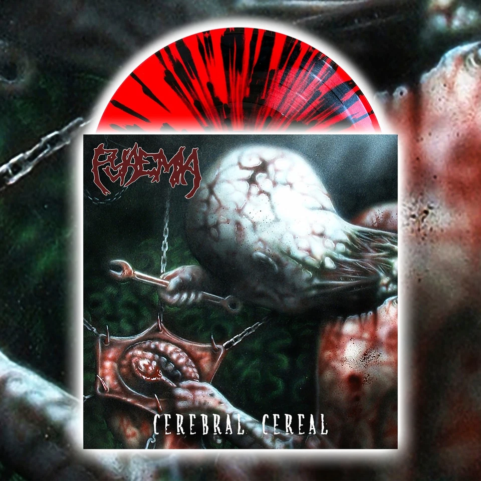 Pyaemia - Cerebral Cereal Red Splatter Vinyl NEW 2025 Reissue Dissonant Tapes