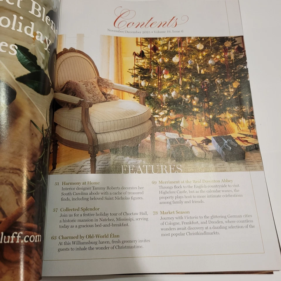Victoria Magazine November / December 2025 ~ Merry Christmas ~ European Travel  - Image 2 of 4