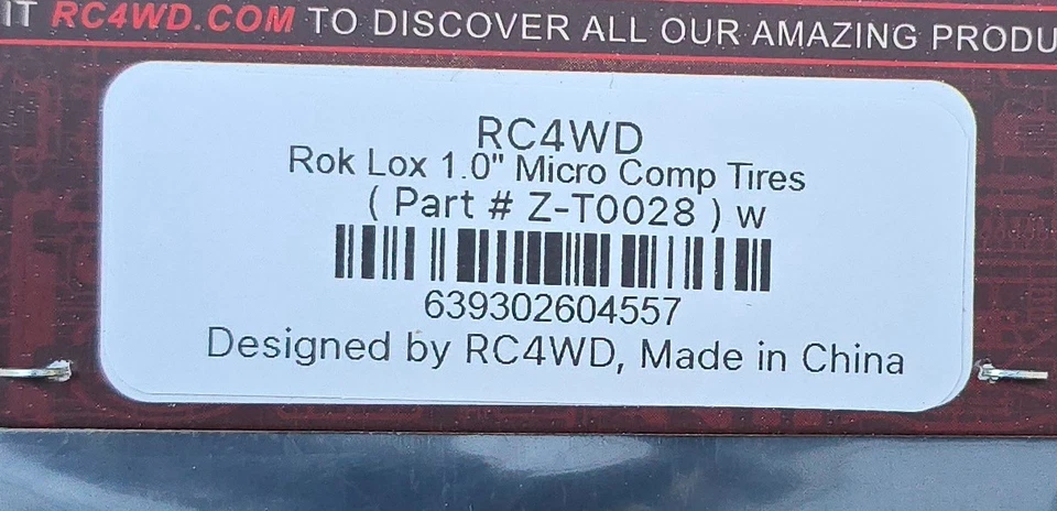 RC4WD 1.0" Stamped Steel Beadlock Wheels and Rok Lox Micro Comp Tires Set - Image 4 of 4