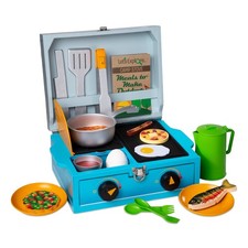 Melissa  Doug Let  s Explore Camp Stove Play Set   24 Pieces