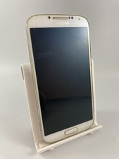 Samsung Galaxy S4 White 16GB 5.0in 4G Android Smartphone Cracked Faulty #A