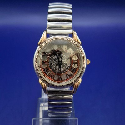 Exklusive Fossil Herren Uhr   Vintage Skeleton Design mit Flexband