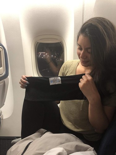 Stuffable Neck Pillow for Travel, Plane Long One Size, Black - Picture 3 of 9