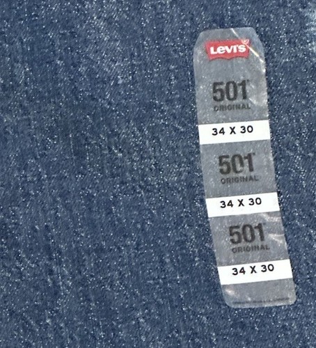 Levi's Herren 501 Original Fit Button Fly, Dark Stonewash, Größe 34 x 30, Neu - Bild 3 von 5
