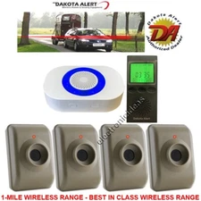 DAKOTA ALERT DCMA-4K PLUS+MTPR-4000 WIRELESS ALARM SYSTEM-4 SENSORS