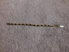 Handmade Hair Clip Fairy Braid Boho Dread Silver Black Tan Skulls 10" Long