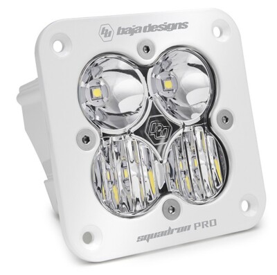 Baja Designs Squadron Pro Flush Mount White Clear LED Driving/Combo Light Pod