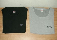 VINTAGE 1990S SPEEDO MEN'S BLACK AND LIGHT GRAY TANK TOP COTTON SHIRTS SIZE L