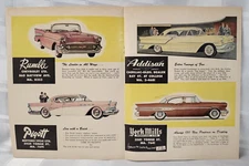 1957 PONTIAC BUICK CADILLAC CHEVROLET VINTAGE CAR DEALERSHIP ADVERTISING USA