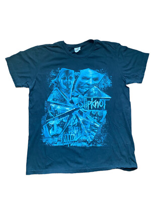 Slipknot Step Inside Broken Glass 2014 Concert Tour Band Black T