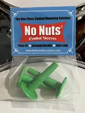 Cymbal Sleeve - No Nuts Flexible Cymbal Sleeves 3-PK (GREEN)