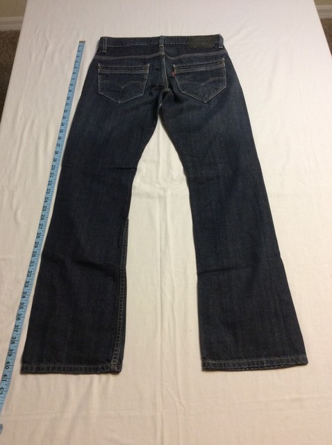 LEVI'S 527 100% COTTON BLACK LOGO PATCH RED TAB BOOT CUT 30x32 MENS JEANS | eBay