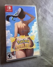 Pok mon Violet Replacement Custom Cover w/ Case Switch - NO GAME INC