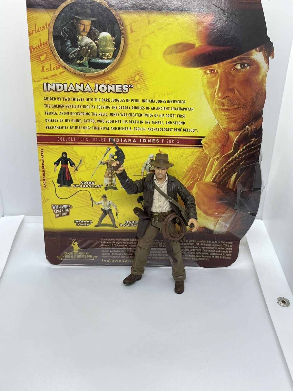 Indiana Jones Raiders of the Lost Ark Indy Action Figure Hasbro 2008 #40075  NRFP 