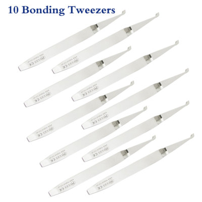 10er Set Dental Pinzas Kieferorthopädische Bonding & Holding Pinzette Ortho Instrumente