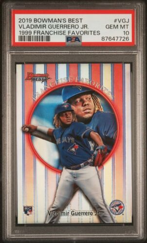 2019 BOWMAN'S BEST VLADIMIR GUERRERO JR #VGJ FRANCHISE FAVORITES ROOKIE PSA 10