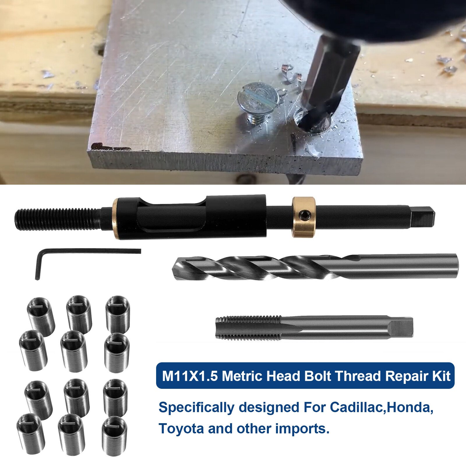 Head Bolt Thread Repair Kit 35119S for Cadillac/Honda/Toyota M11X1.5 Head Bolt eBay