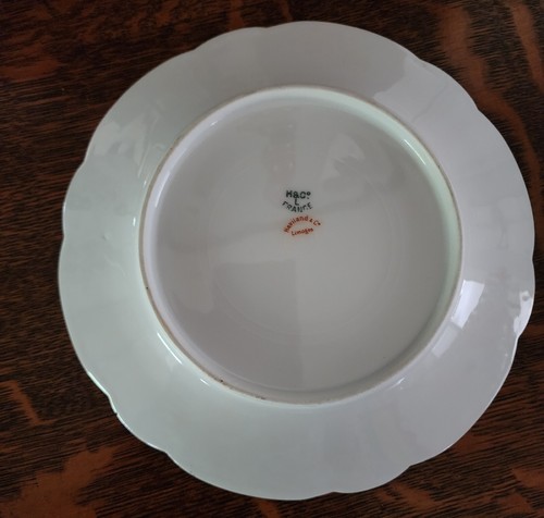 Antique Haviland & Co. Limoges France Violets Serving Platter & Dessert Plates - Picture 5 of 13