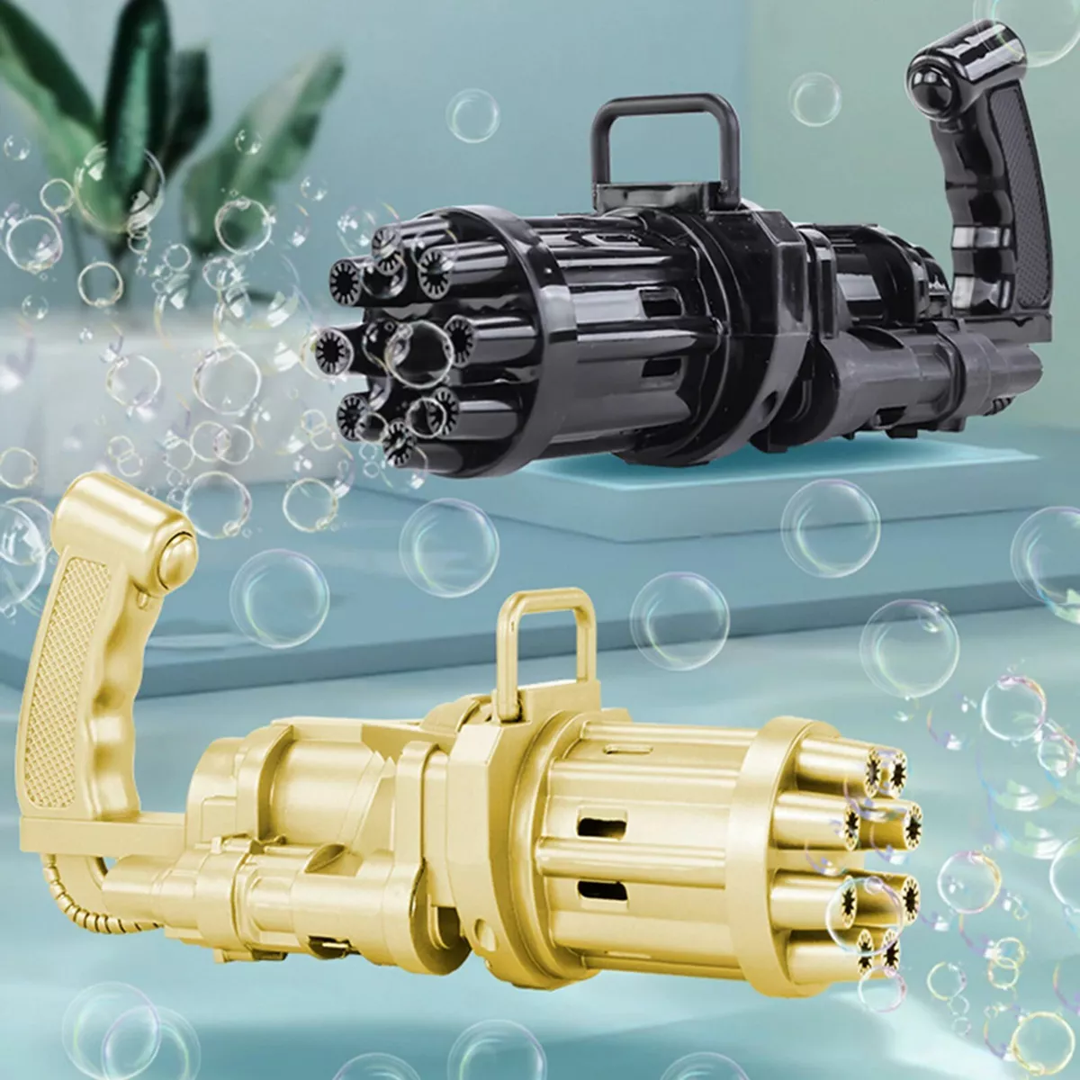 Gatling Bubble Blaster Toy for Kids