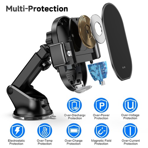360° Rotatable In Car Suction Phone Holder Dashboard Windscreen Mount S141 - Afbeelding 2 van 24