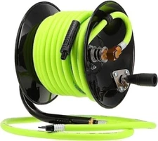 Flexzilla L8650FZ Manual Open Face Air Hose Reel, 3/8 in. x 50 ft., Heavy Duty