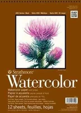 Strathmore Watercolor Pad 11 x15" Wire Bound 12 Sheets WHITE P440-2