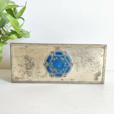 Vintage WD HO Wills Gold Flake Honey Dew Tobacco Cigarette Wood Brass Box CG342