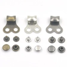 20 Sets - Boot Hooks Lace Fitting With Rivet Buckle For Repair Camp Hike clim...