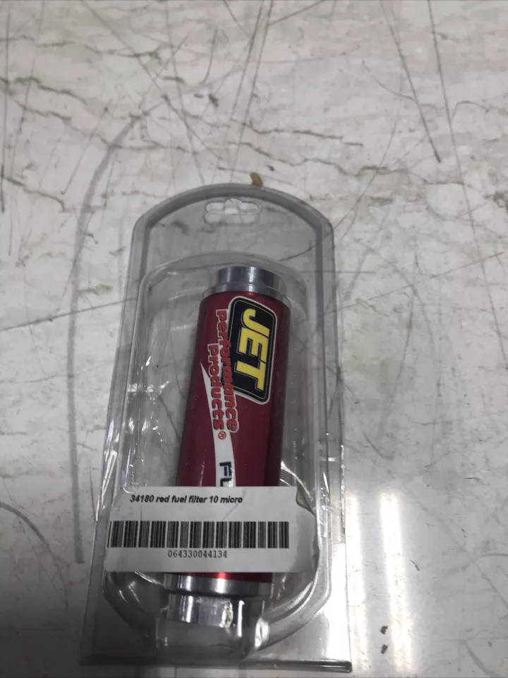 JET Performance 34180RD Fuel Filter Red 5 Long x 1.50 Diameter 10 Micron Cellulo - Image 3 of 4