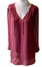 Astr Sheer Mini Lined Dress Womens Plum Red Cuffs V Neck NWT Cut Out Back S CUTE