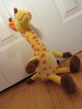 Toys R Us Geoffrey the Giraffe Plush 16" Toy Stuffed Animal Yellow Orange Stars
