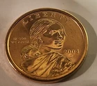 2004 D Sacagawea ~ Eagle in Flight $1 Golden One Dollar Coin FREE SHI Sac456