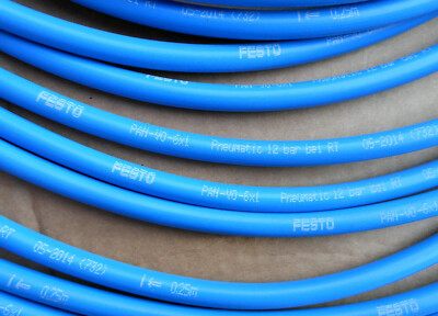 5m FESTO Kunststoffschlauch blau, PAN-V0-6x1-BL, 132905