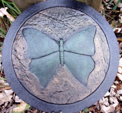 Butterfly plaque mold cement plaster  resin abs plastic mould 10'' x 1/3'' thick