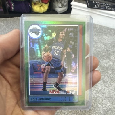 Panini 2021-22 NBA Hoops Green Parallel /99 Cole Anthony #12 Orlando Magic