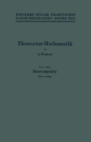 Elementar-Mathematik A. Weickert-image