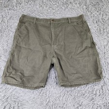 Carhartt Carpenter Shorts Mens 44 Olive Green B25DES Canvas Utility