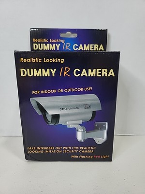 Realistic Looking Dummy IR Camera IR CCD Security Red Flash Light #55