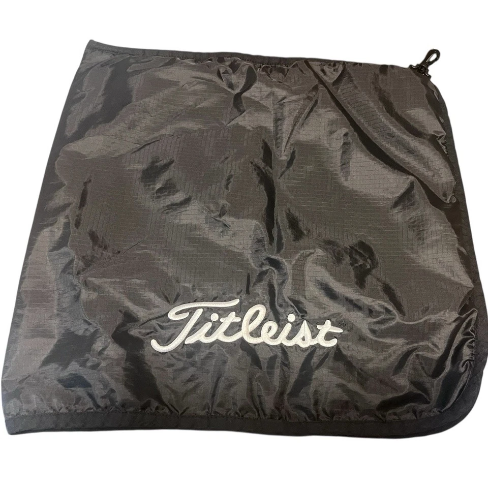 NEW Titleist StaDry Performance Golf Towel – Black, Embroidered Logo, With Tags - Image 3 of 4