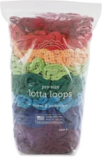 Friendly Loom | Lotta Loops - 10” Pro-Sized Rainbow Themed Potholder Weaving Loo
