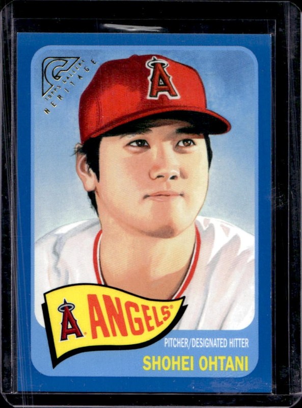2019 Topps Gallery Shohei Ohtani Heritage Blue #/99 Angels